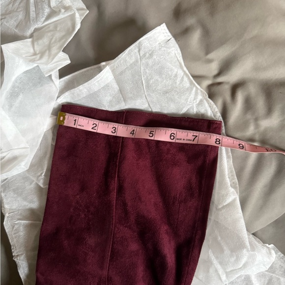 Charles by Charles David Burgundy Tall Heeled Boots - Picture 6 of 10